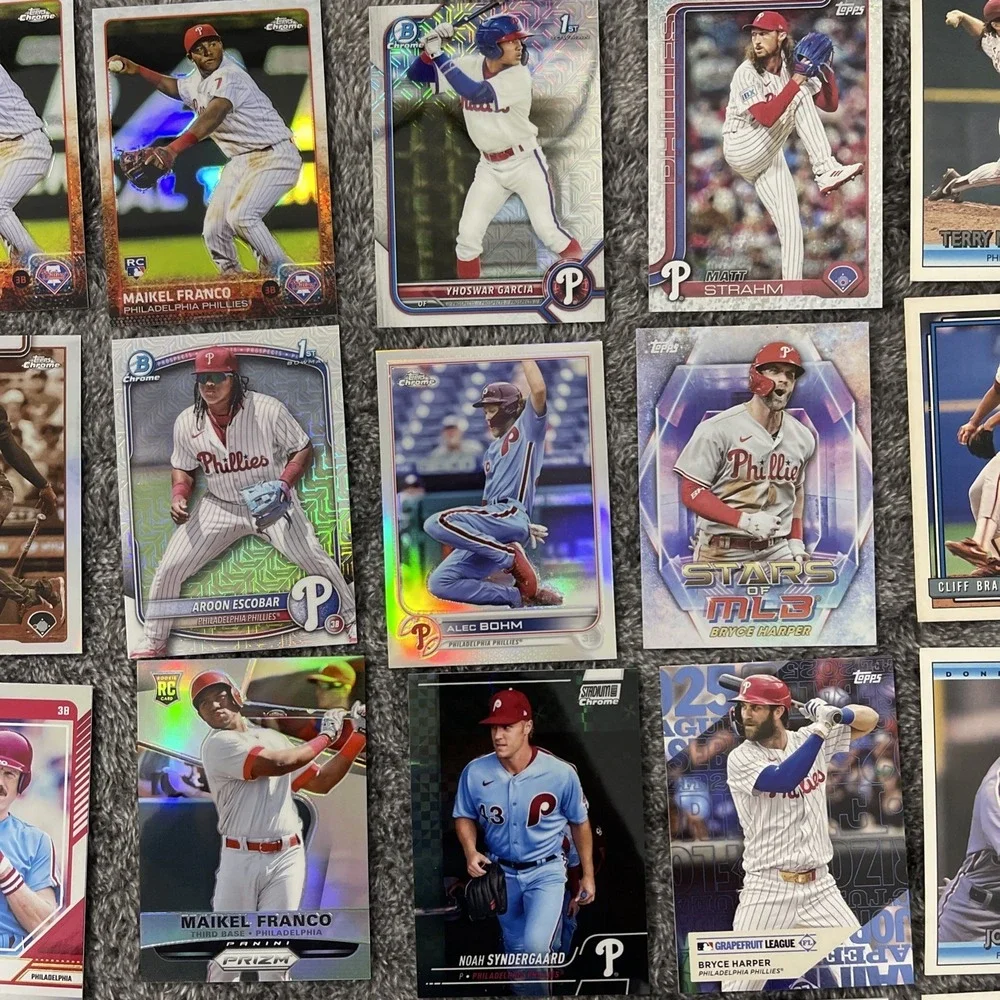 Philadelphia‎ Phillies Baseball 29 Card Lot - Rookies, Stars, Inserts, Parallels
